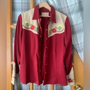 Scully vintage retro western shirt Large